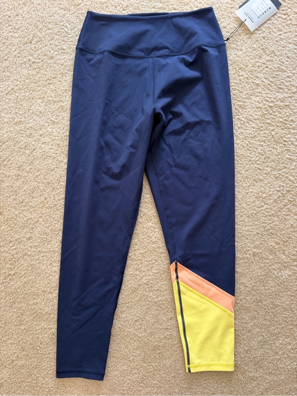 NWT spiritual gangster Baldwin 7/8 leggings large indigo blue